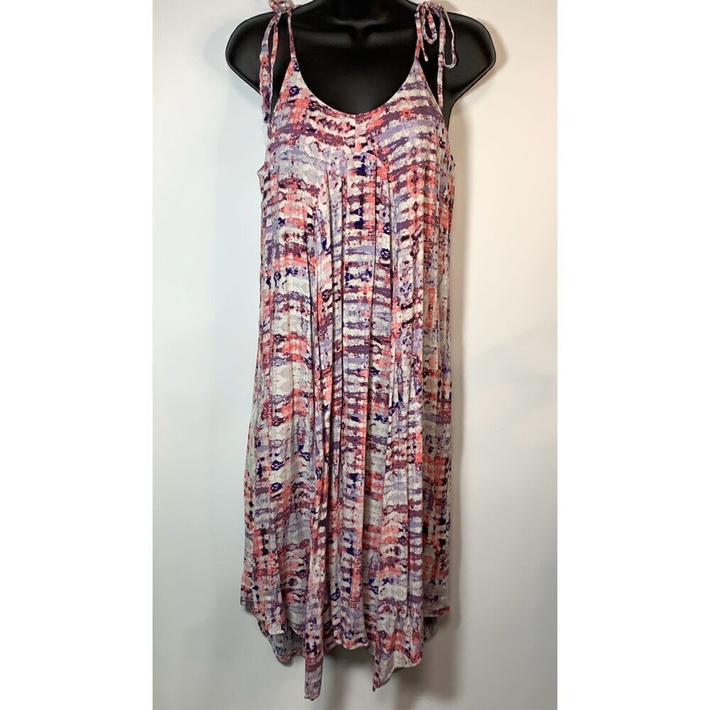 Hope & Harlow Women's Tie Dyed Scoop Neck Shift Dress Multicolor Size 10